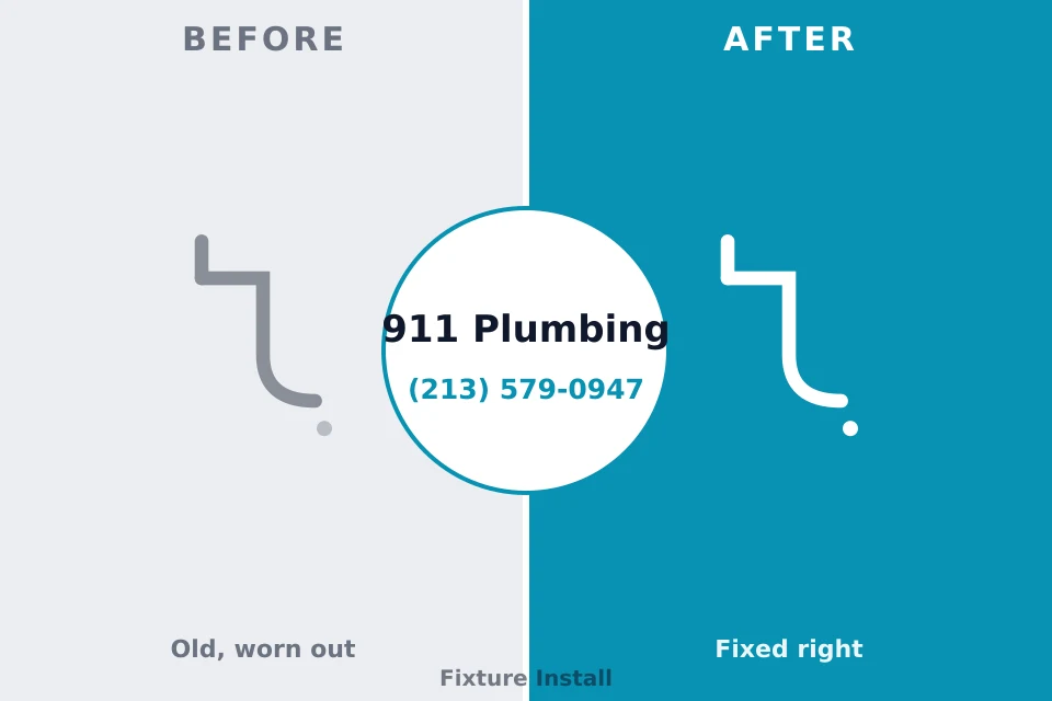 Before and after: plumbing repair Fairbank, IA